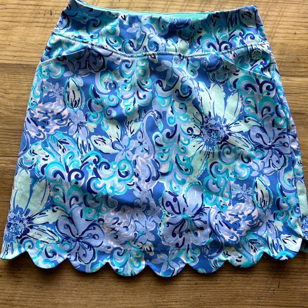 Lilly Pulitzer Luxletic Skort 00 Blue